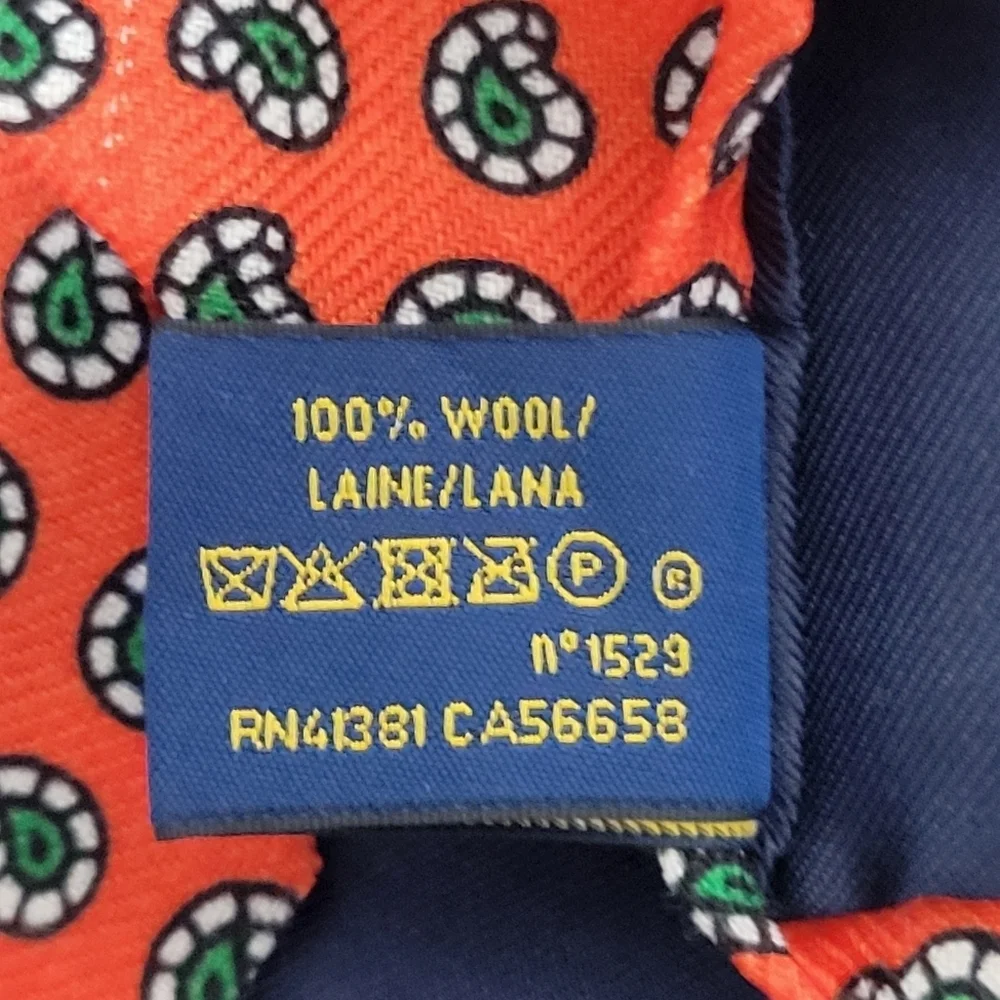 Polo Ralph Lauren NWT Tie 100% Wool Made In Italy.
